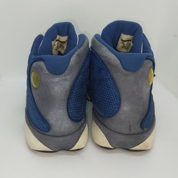 Nike Air Jordans XIII Retro Mens Pre-owned White/Blue/Gray Sneakers - sz. 10 - Picture 4 of 6